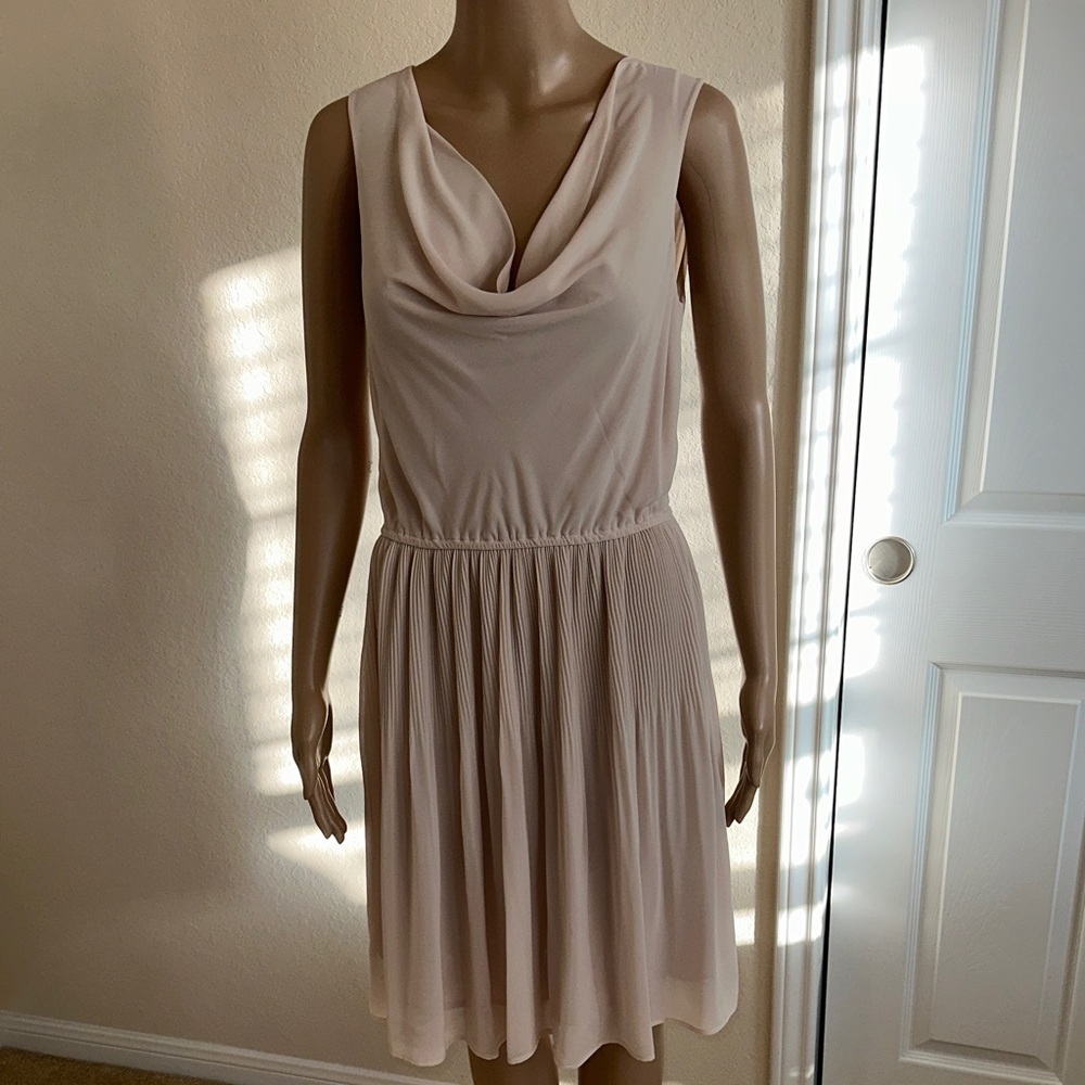H&M Cream Midi Dress Size 8.